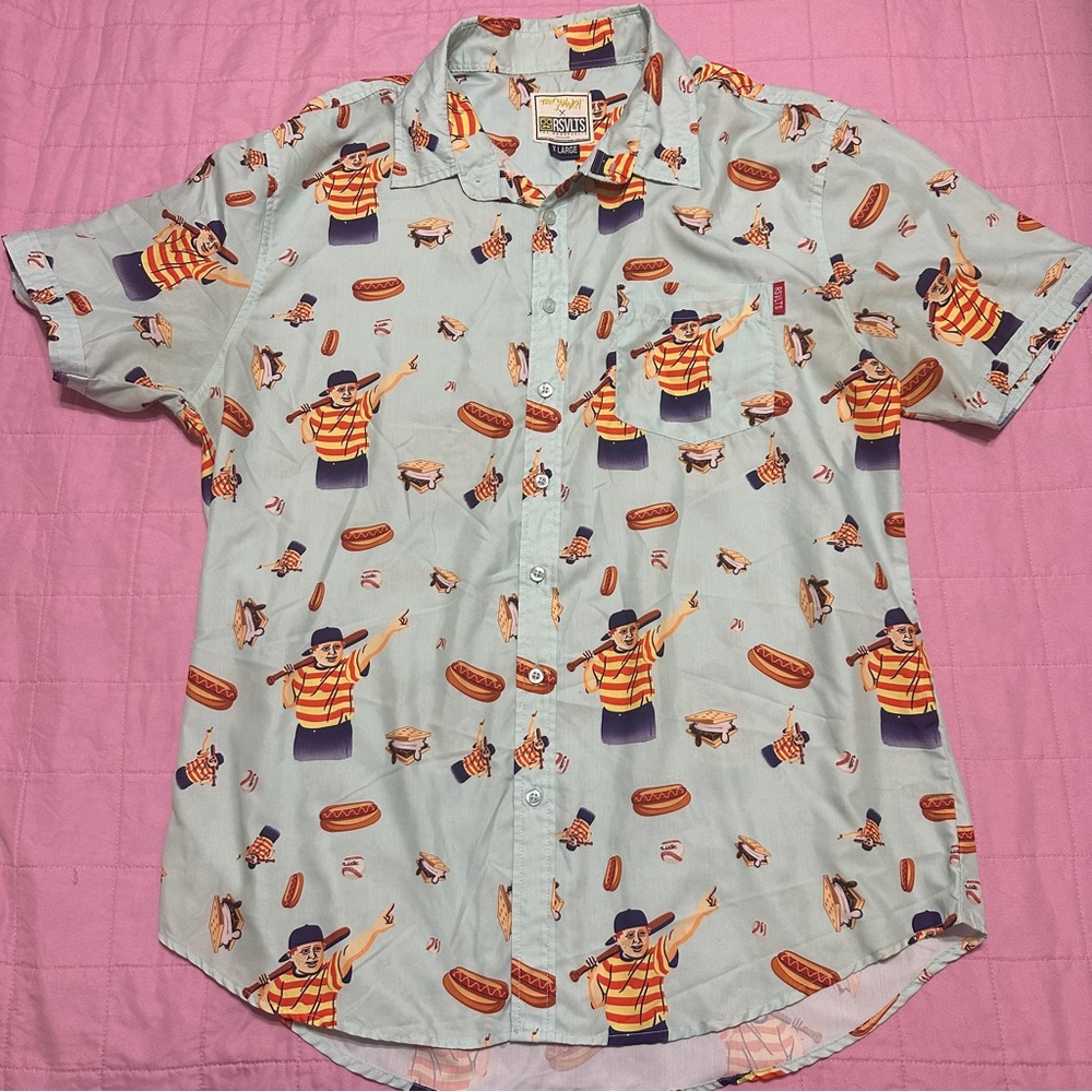 The Roosevelts RSVLTS x Sandlot Movie Great Hambino Button Up Shirt Size XL Mens